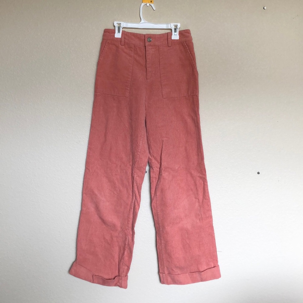 Corduroy Pocket Retro Pants